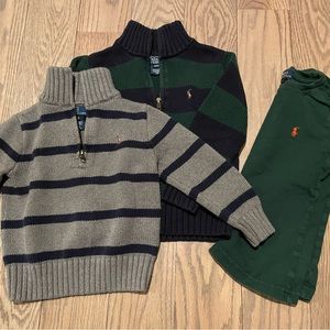 Polo Ralph Lauren bundle boys 3T and 4T sweaters, polo, tshirt